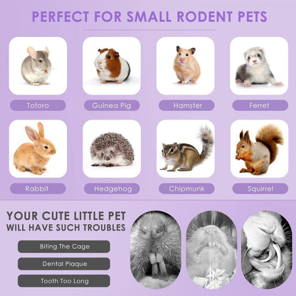 Sterilized high temperature baked chew treats for hamsters