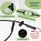 Close up view of the durable stainless steel O ring on the FURSDOLY training collar