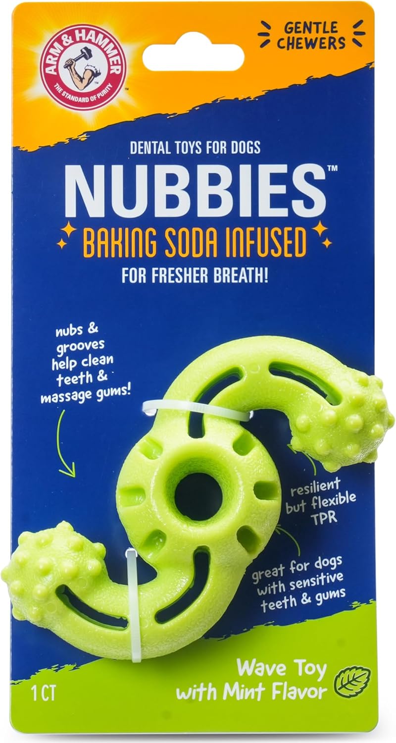 Arm and Hammer Nubbies T-Bone Dental Dog Chew Toy with Peanut Butter Flavor, TPR Nubs Clean Teeth and Gums, Durable Nylon Chew for Aggressive Chewers, Helps Reduce Plaque and Tartar - Image 15