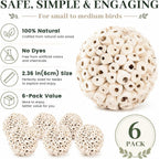 Zephyriel natural sola balls showing fibrous texture