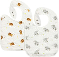 Bamboo Little baby bibs pack of two front view