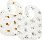 Bamboo Little baby bibs pack of two front view