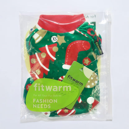 Soft velvet texture detail of Fitwarm winter clothes for pets