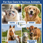 Close up view of the ten grams pet eye ointment packaging details