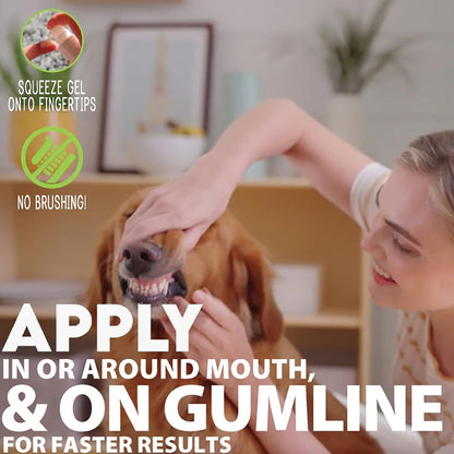 Adore Pet peppermint flavor dog oral health gel packaging view