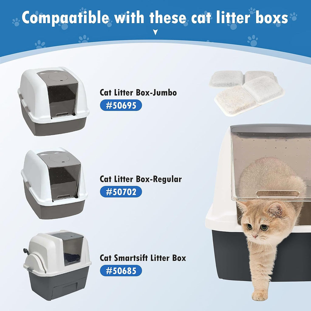 Pure Realm pet supply filter replacements for household cat litter boxes.