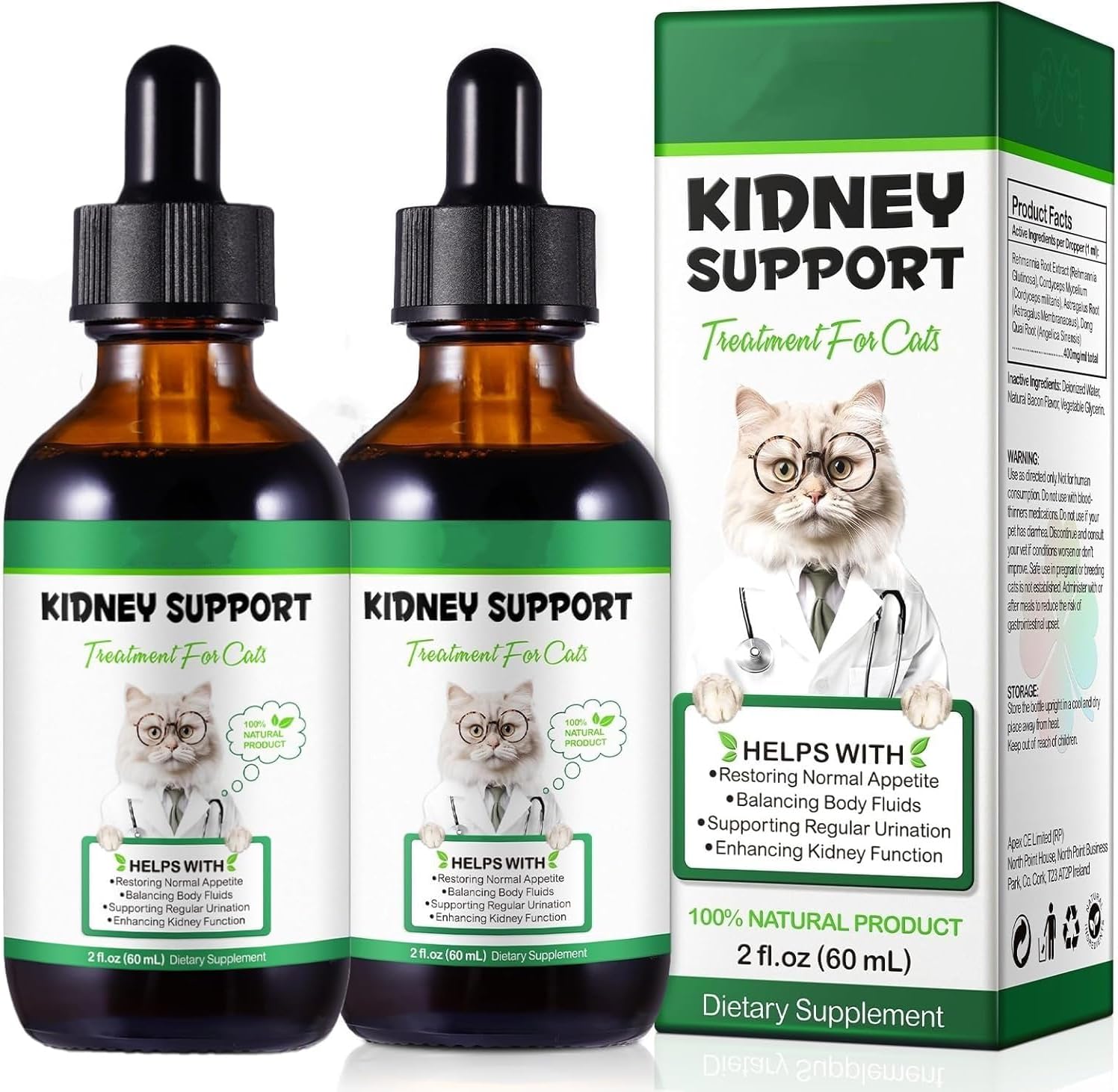 Kidney Support for Cats, Cat Kidney Treatment Support Cat Urinate Regularly, Strengthen Kidney Function,Increase Immunity, Herbal Supplement Supports Healthy Kidney Function- 60ml/2fl.oz - Image 10