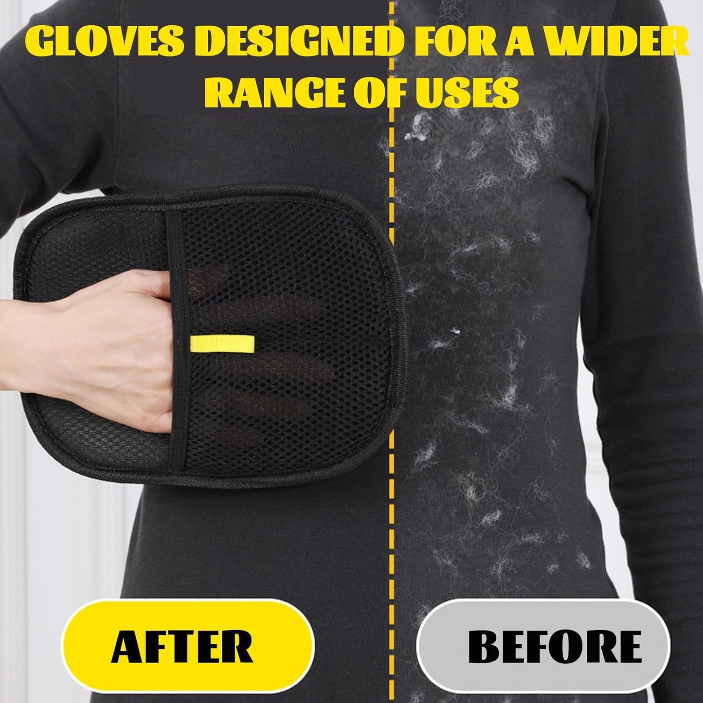 Kivori pet hair remover glove cleaning a sofa