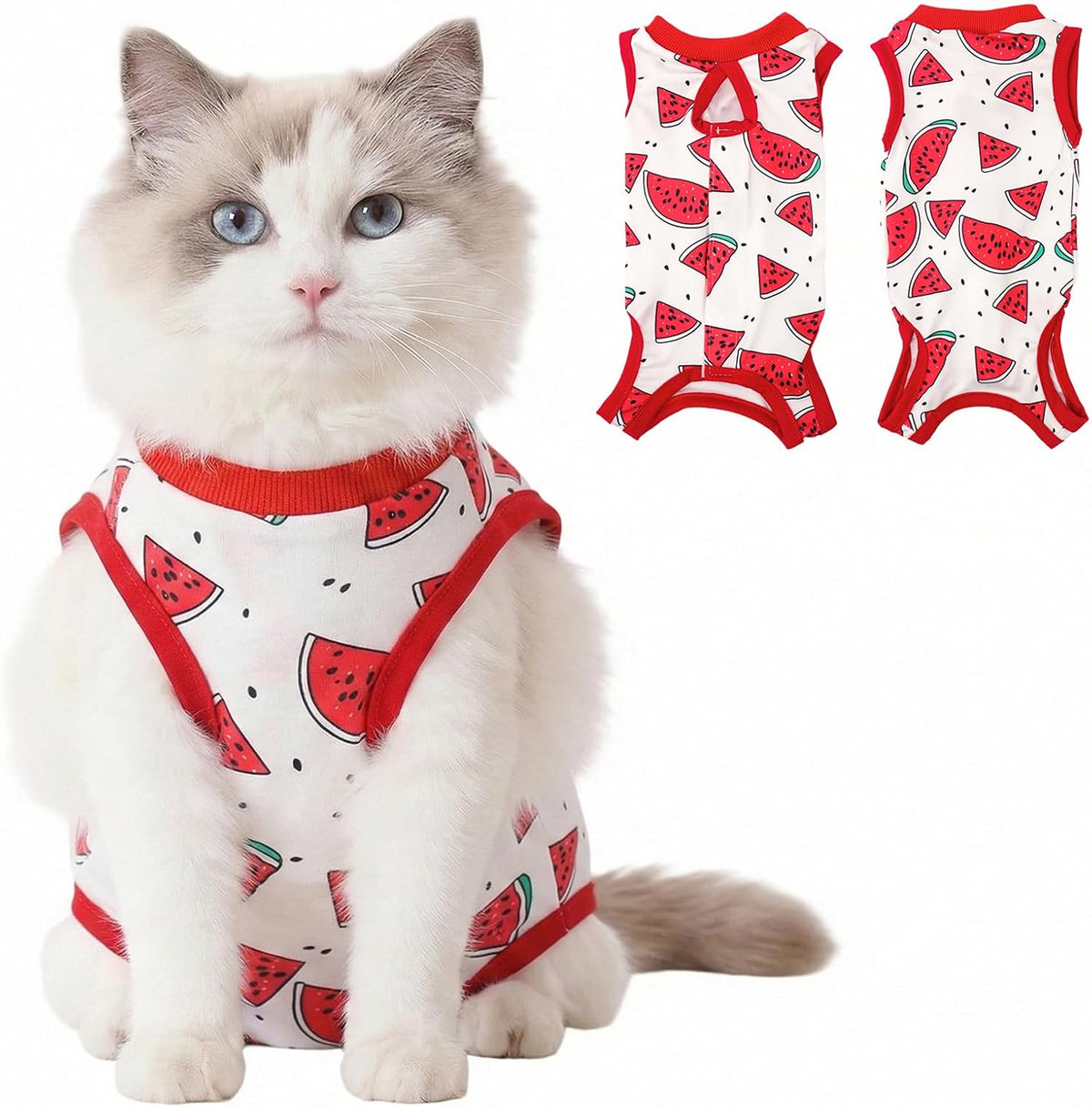 Cat Recovery Suit Cat Onesie for Cats, Breathable Cats Surgery Recovery Suit for Female Spay & Abdominal Wounds Skin Diseases, Kitten Surgical Onesie Body Suit Anti Licking Cone Alternative - Image 11