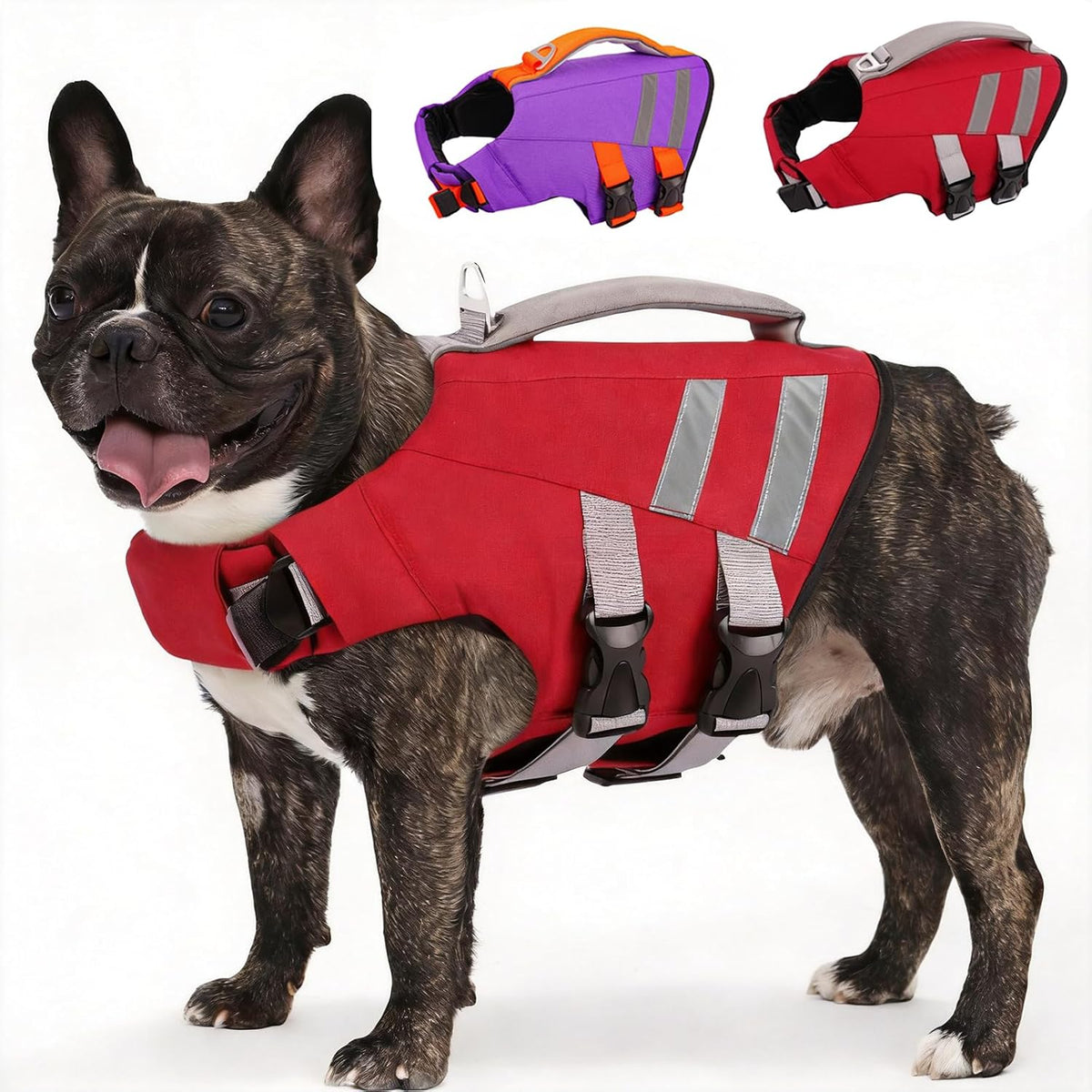 LeLePet Dog Life Jacket, High Flotation Dog Life Vest for Swimming, Boating, Ripstop Reflective Pet Swim Vest for Small Medium Large Dogs Pool Floats Adjustable Swimming Vest for Dogs Water Safety - Image 10