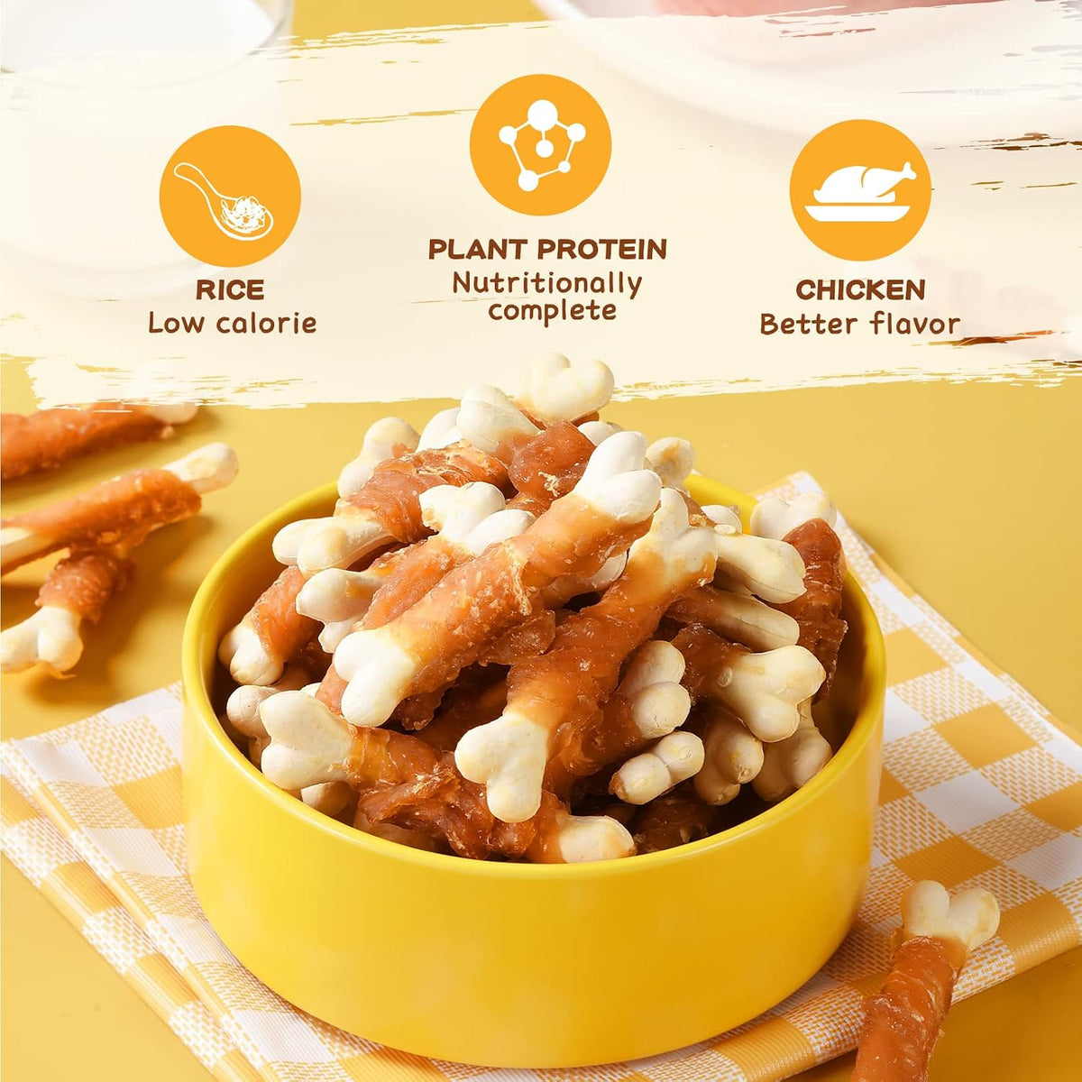 PAWUP natural dental cleaning bone shaped treats for puppies
