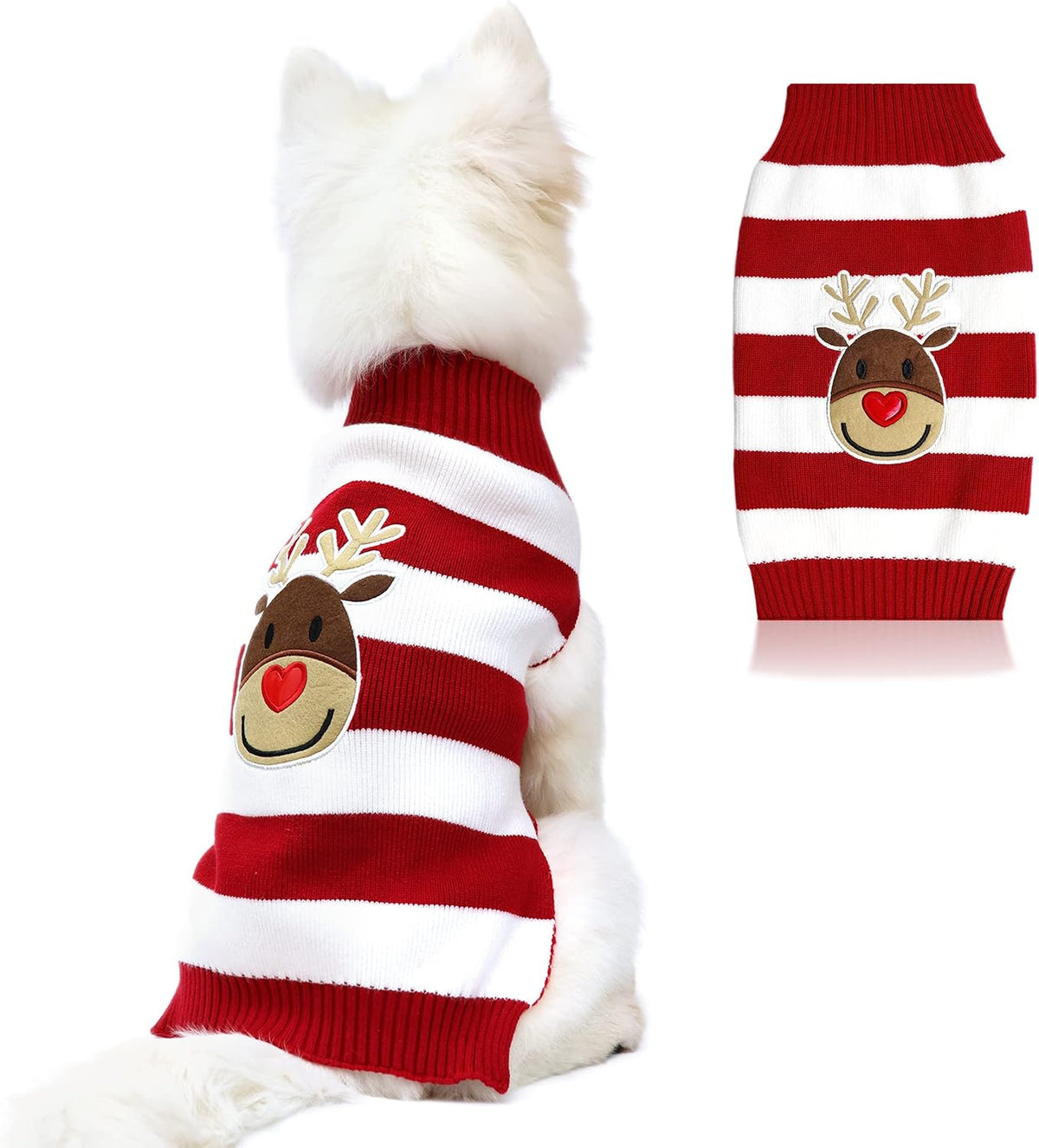 NACOCO Dog Snow Sweater - Snowman Holiday Pet Clothes for Small Dogs and Cats - Christmas Xmas New Year (Snowman, M) - Image 10