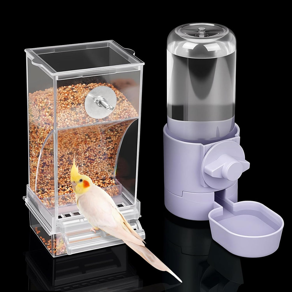 lemtrflo No Mess Bird Feeder Water Dispenser Set, Bird Feeder for Cage - Image 9