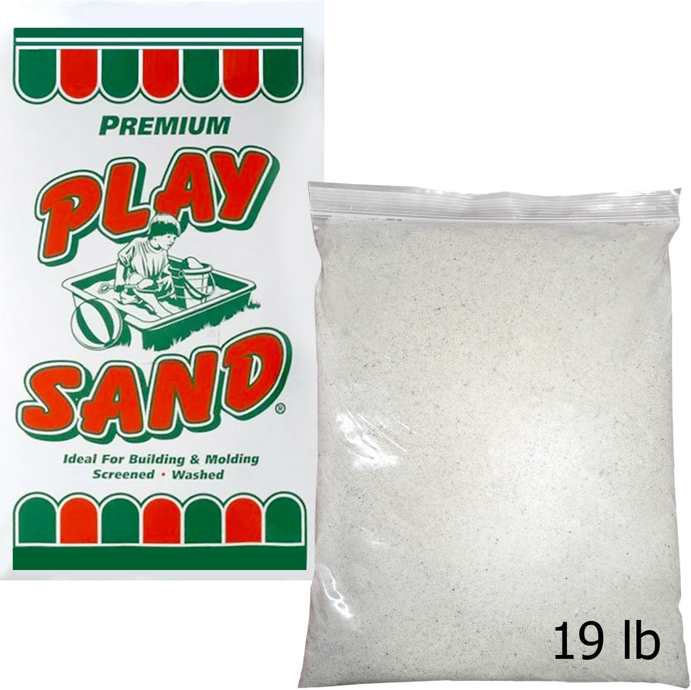 Shahco Washed Sandbox Play Sand 19 Pound Bag front view