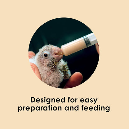 Professional grade baby bird formula for parrots and macaws