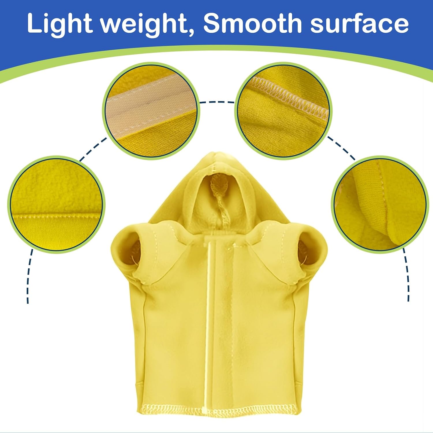 Adjustable reptile clothes with hook and loop fastener
