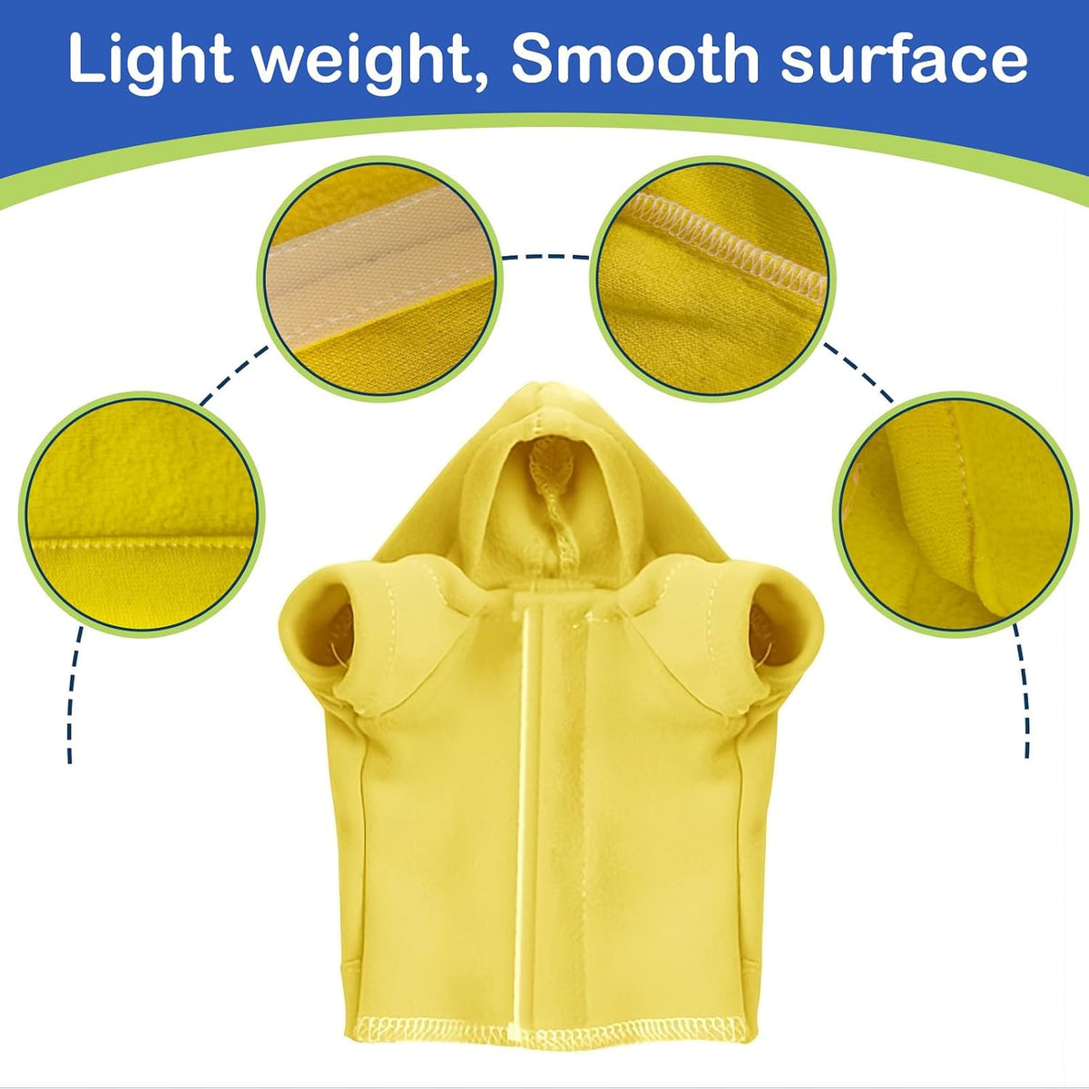 Adjustable reptile clothes with hook and loop fastener