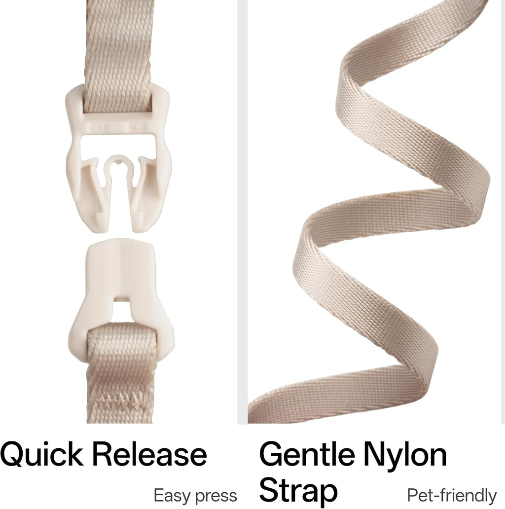 BuddyArmor Find smart QR code tracking tag on pink nylon strap