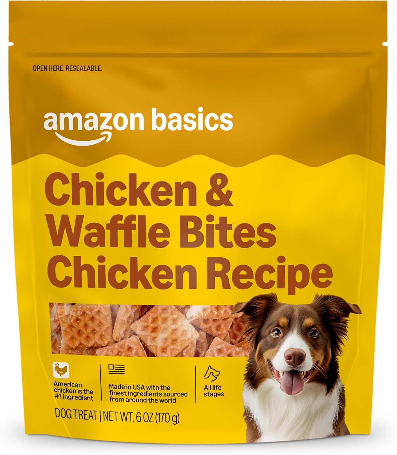 Amazon Basics Dog Treats Chicken and Waffle Bites 24oz (Previously Wag) - Image 9