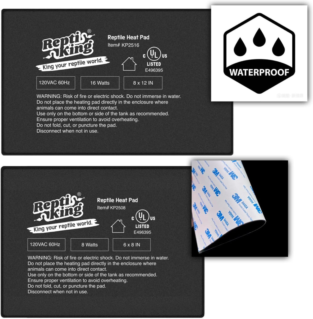 Hermit crab and leopard gecko habitat temperature control heat mat