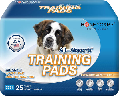 Honey Care All-Absorb, Small 17.5" x 23.5", 120 Count, Dog and Puppy Training Pads, Ultra Absorbent and Odor Eliminating, Leak-Proof 5-Layer Potty Training Pads with Quick-Dry Surface, Blue, A05 - Image 12