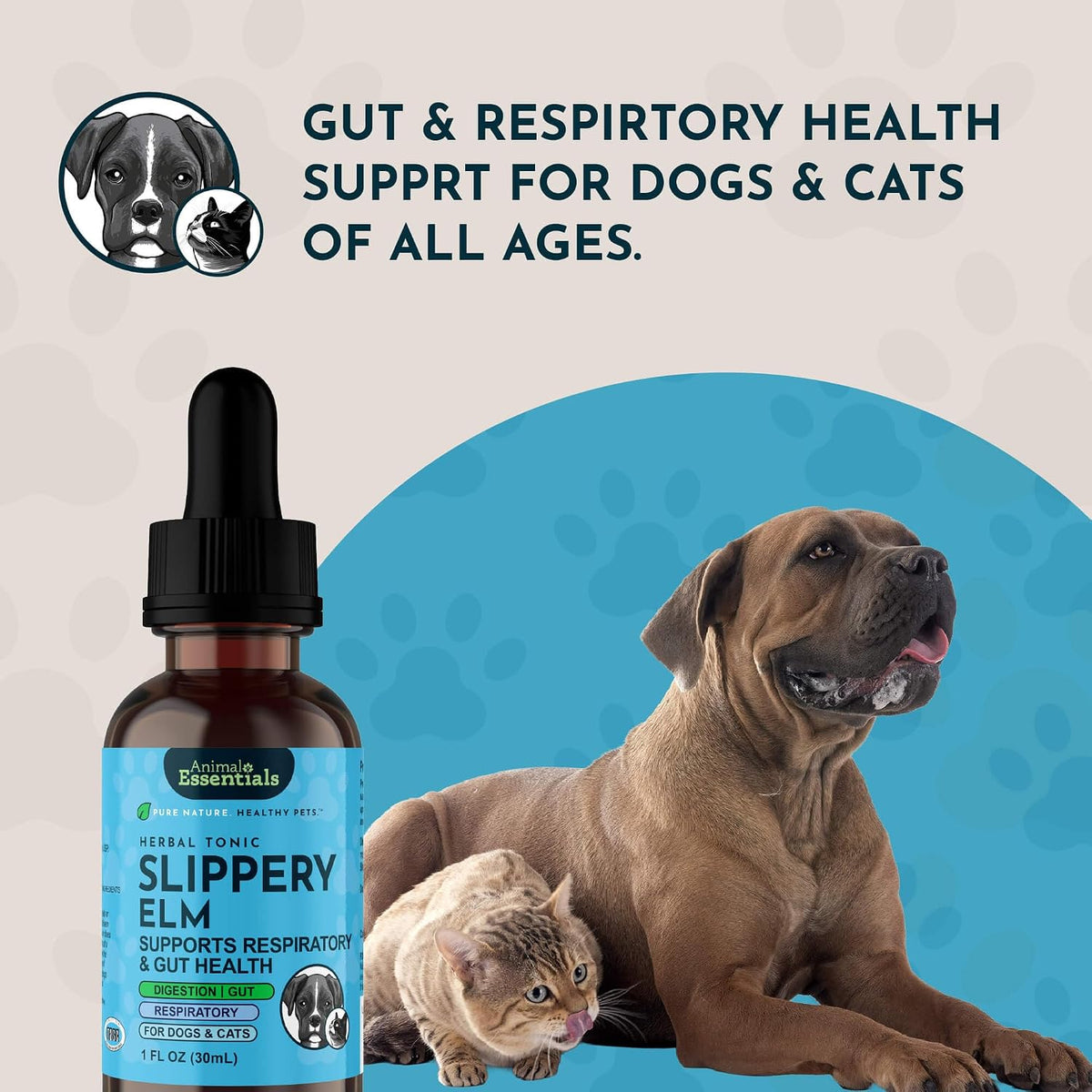 USA imported Animal Essentials pet herbal extract dropper bottle