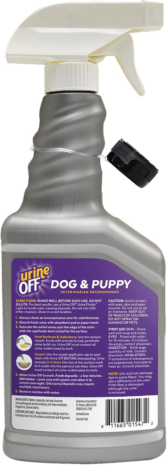 Urine Off pet safe bio enzymatic cleaner carpet applicator cap close up