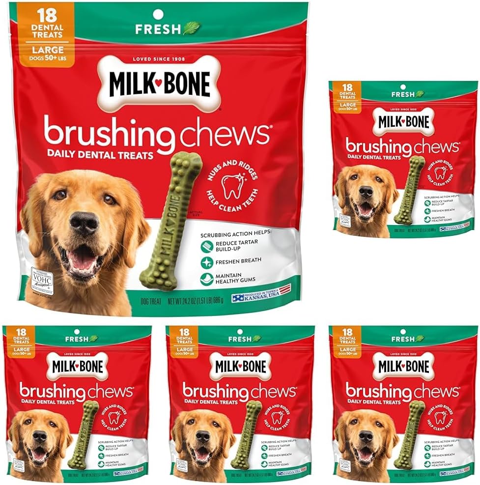 Milk-Bone Brushing Chews Original Chicken Flavor Daily Dental Dog Treats, Small/Medium, 19.6 Oz. Bag - Image 12