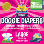 Comfort fit stretchable elastic waistband dog diapers designed for female dogs in season