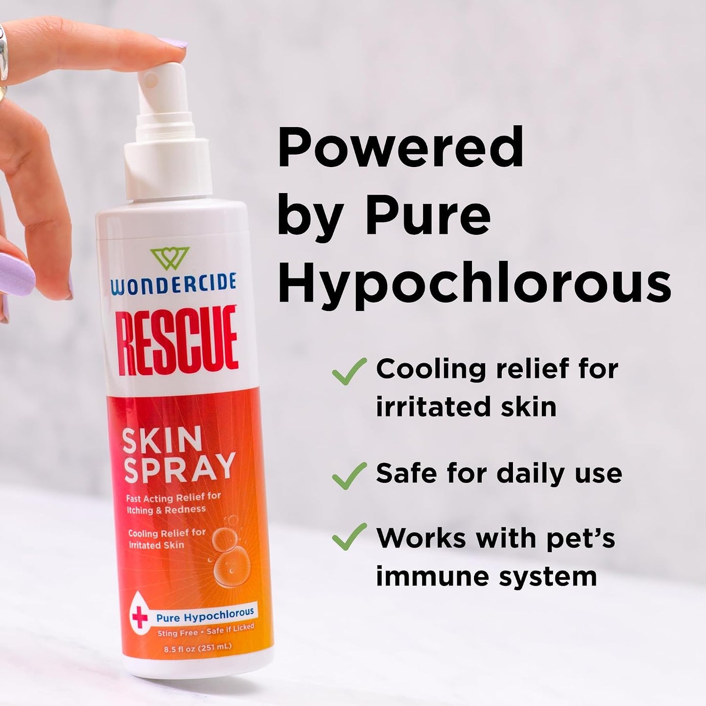 Wondercide imported pet skin care spray for seasonal dog allergies