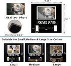 MYPAWLETS cat and dog remembrance frame displaying adjustable collar section and condolence card