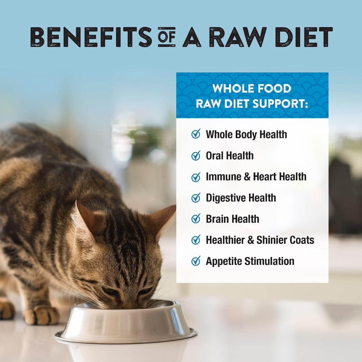 Northwest Naturals cat nibbles packaging display for raw feline diet.