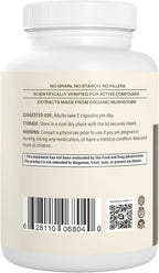 Real Mushrooms Lion's Mane Capsules, Brain, Focus and Cognition, 120ct - Image 3