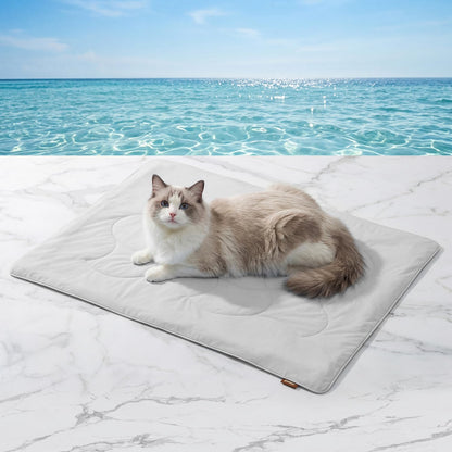 ZOMISIA Premium Cooling Blanket for Large Dogs - Q-MAX>0.5 Breathable Washable Dog Cooling Mat, Travel Soft Pet Summer Essentials, Grey, 40"x50" - Image 12