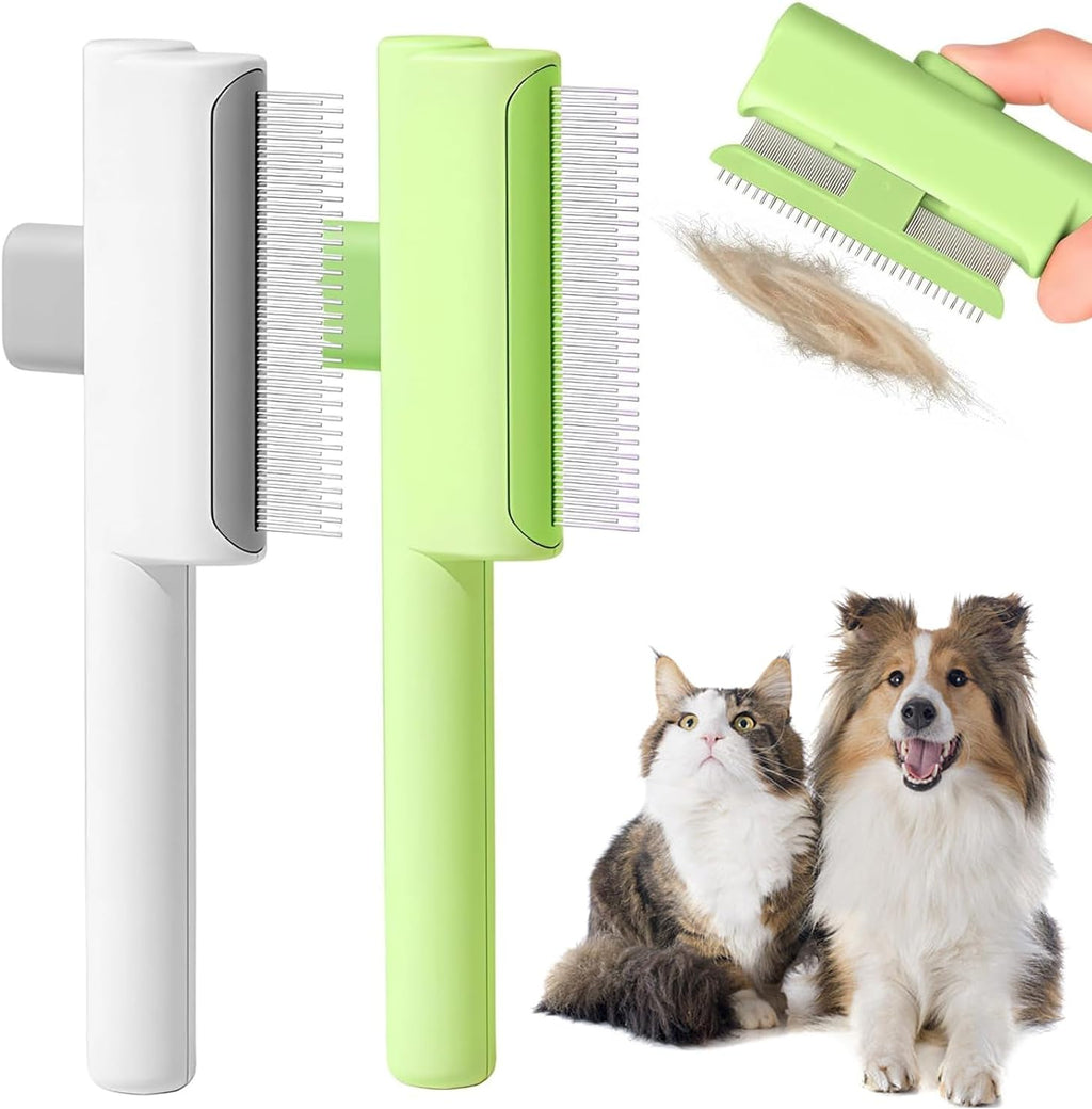 Fecovanti flea comb and pet grooming tool front view