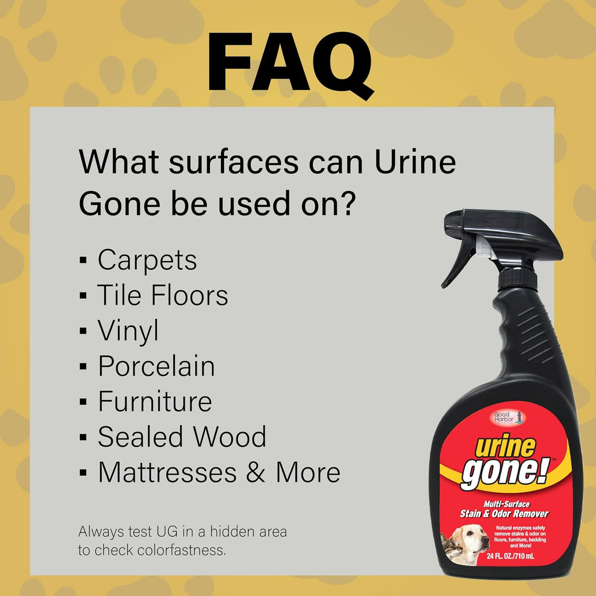 Urine Gone professional strength formula packaging lifestyle shot