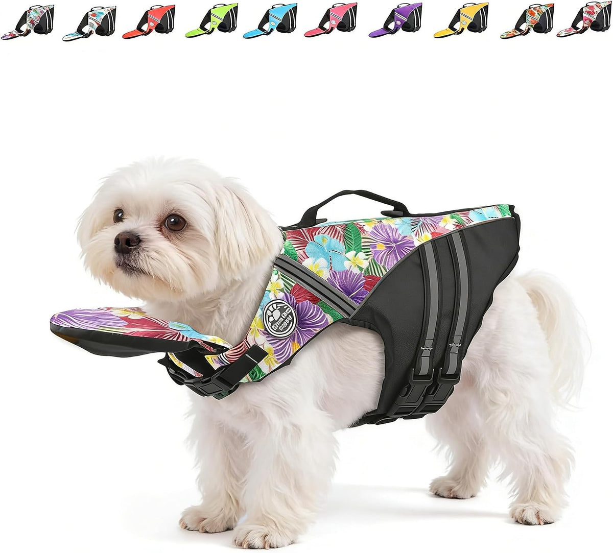 Mklhgty Dog Life Jacket, Reflective Dog Life Vest with Removable Neck Float High Buoyancy for Swimming and Boating, Ripstop Pet Safety Swimsuit Rescue Handle for Small Medium Large Dogs - Image 15