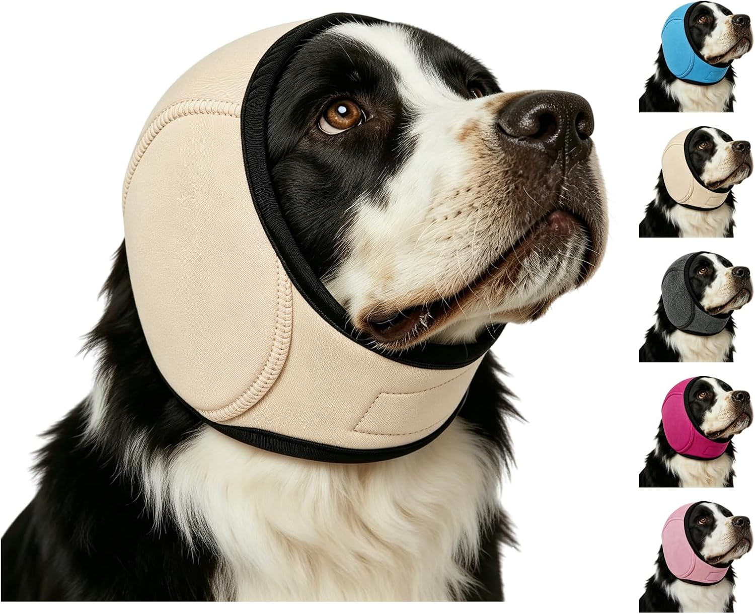 Ensimdi genuine USA imported dog quiet ears hood wrap packaging view