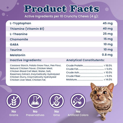 PLBKCTS Weallin calm treats designed for stress relief during travel and vet visits.