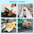 IPENP dog grooming table mat rolled out on a professional metal grooming table setup