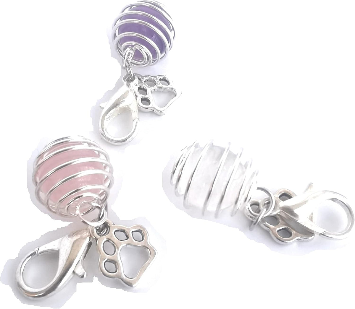 DogTrust crystal pet jewelry attached securely to a durable fabric dog collar ring for daily wear