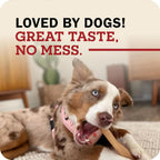 Redbarn authentic imported USA dog chews package contents illustration.