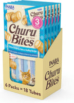 INABA Churu Bites for Cats, Soft/Chewy Baked Chicken Wrapped Churu Filled Cat Treats with Vitamin E, 0.35 Ounces per Tube, 18 Tubes Total (3 Tubes per Pack), Tuna with Salmon Recipe - Image 12
