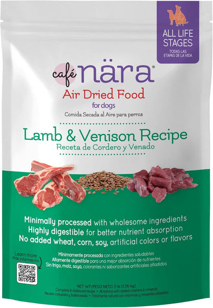 Caf Nara - Lamb Air-Dried Food for Dogs - Complete Meal, Food Topper or Treat - Minimally Processed & Highly Digestible - for All Breeds & Ages - Wheat, Corn & Soy Free - Made in USA - 3 lb Bag - Image 10