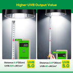 Hygger Zoo UVB 5.0 lamp base and threading detail