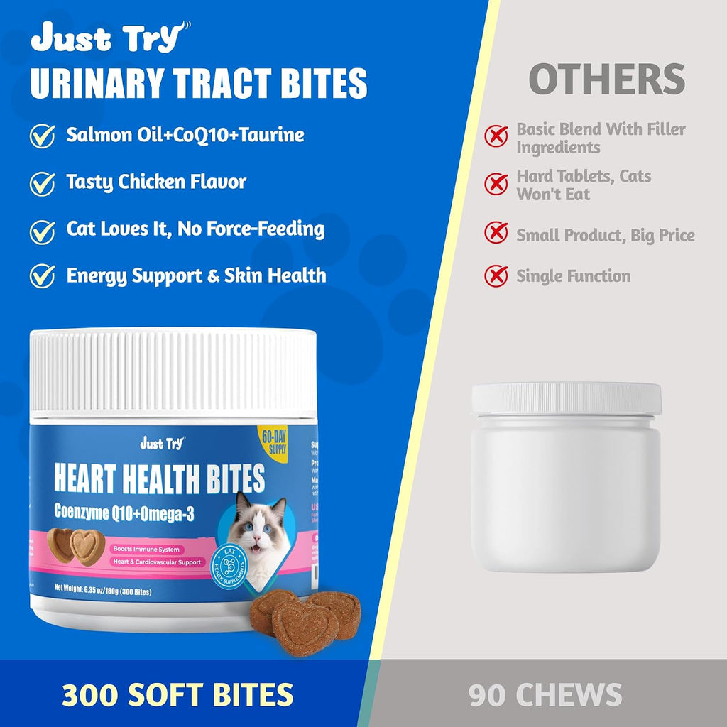 Just Try cat supplements 300 count value pack