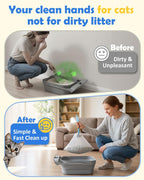 Unscented automatic cat litter liners with convenient drawstring handle