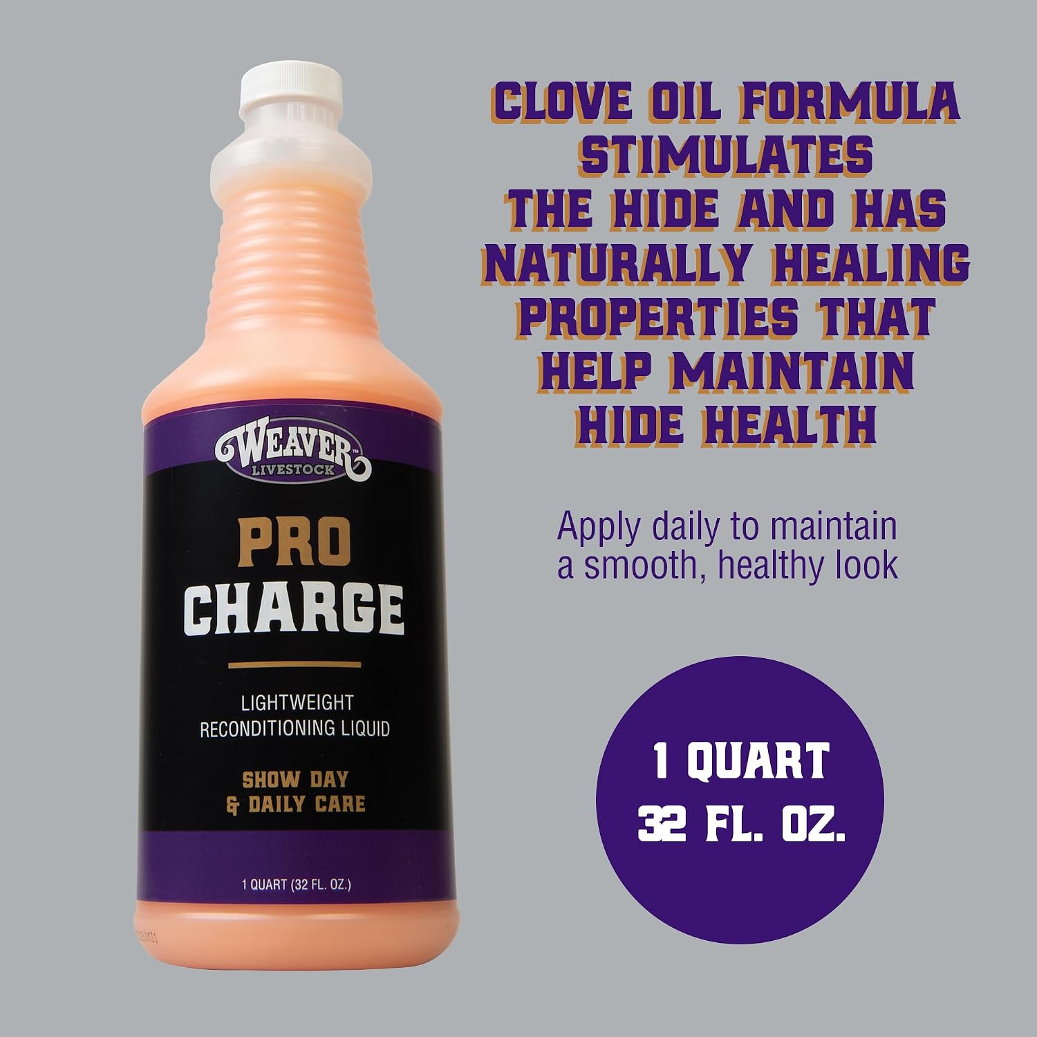 Weaver Leather Stierwalt ProCharge Liquid back label showing product directions