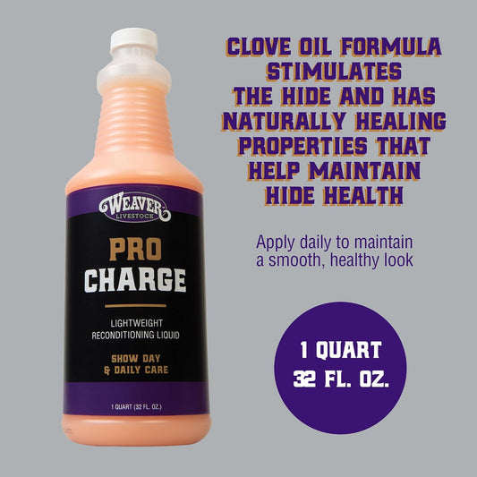 Weaver Leather Stierwalt ProCharge Liquid back label showing product directions