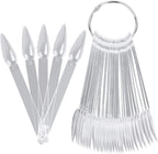 BTYMS 160 pieces clear stiletto nail swatch sticks set